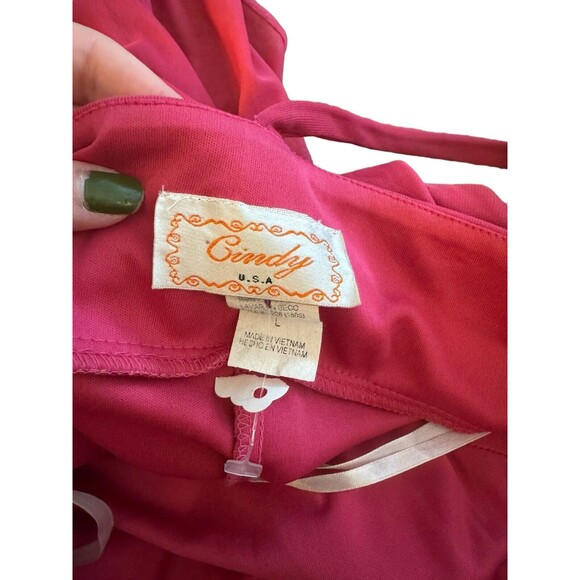 Cindy USA single shoulder formal gown Large Pink - Picture 5 of 9